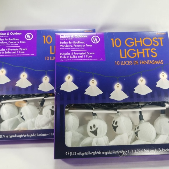 2Set Electric Ghosts String Lights 18FT 20 Light - Picture 1 of 7